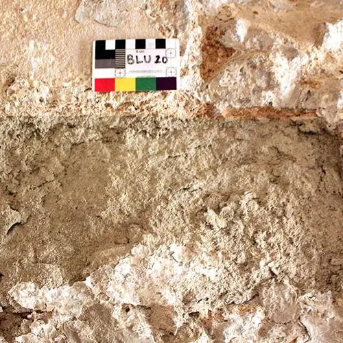 Powdering Reigate Stone at the Bell Tower, Tower of London