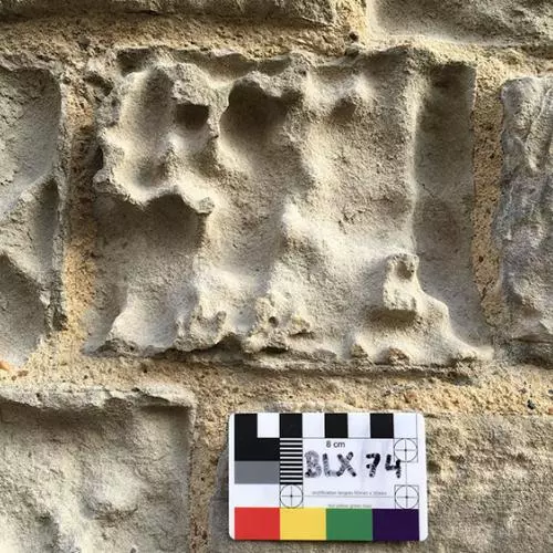 Powdering Reigate Stone at the Bell Tower, Tower of London
