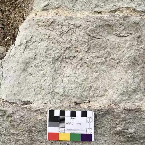 Flaking stone at the Wardrobe Tower, Tower of London
